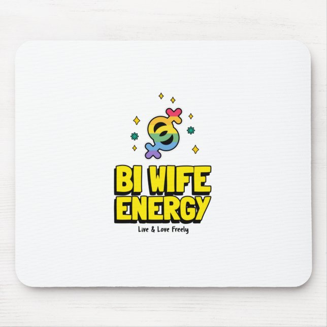 Mousepad Bi Wife Energy (Frente)