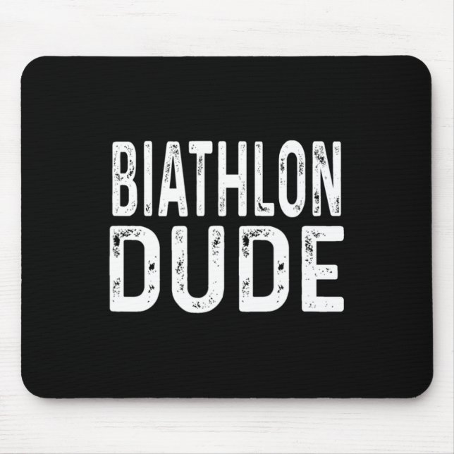 Mousepad Biathlon Dude Distressou Sprint Perseguit Relay Tr (Frente)