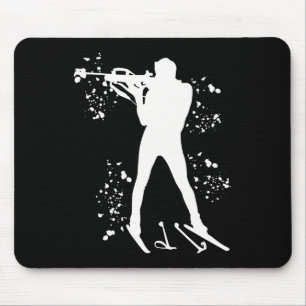 Mousepad Biatleta Nórdico de Esqui Biatlo 1