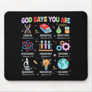 Mousepad Bíblia Cristã Deus Diz Que Você É Ciência Biologia