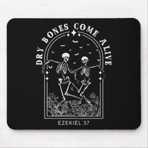 Mousepad Bíblia Verso Ossos Secos Vêm Vivos Jesus Cristão