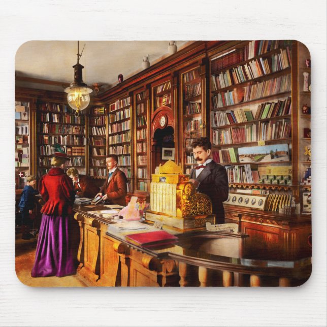 Mousepad Biblioteca - Uma ideia inovadora 1895 (Frente)