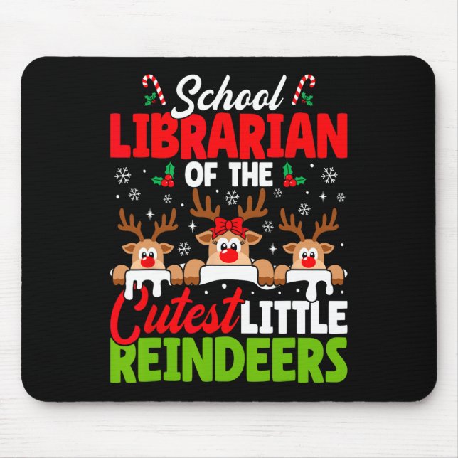 Mousepad Bibliotecário Da Escola De Natal Das Rebeldes Mais (Frente)