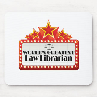 Mousepad Bibliotecário da lei do mundo o grande