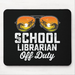 Mousepad Bibliotecário Escolar Desligado No Dia Passado Da 