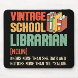 Mousepad Bibliotecário Escolar Pronúncia Engraçada