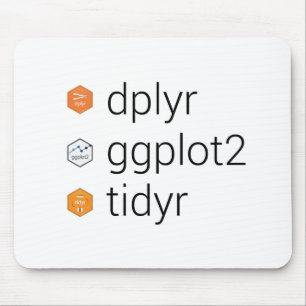 Mousepad Bibliotecas de Tidyverse: dplyr, ggplot2, tidyr