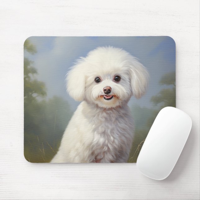 Mousepad Bichon Frisé (Com mouse)
