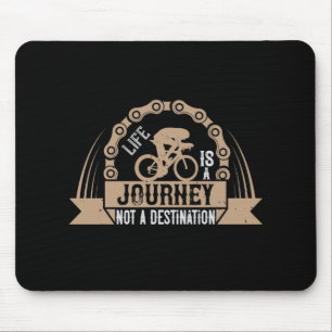 Mousepad Bicicleta - A vida é uma jornada