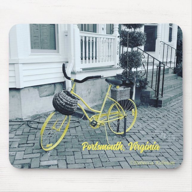 Mousepad Bicicleta Amarela (Frente)