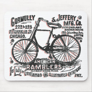 Mousepad Bicicleta americana do passeador
