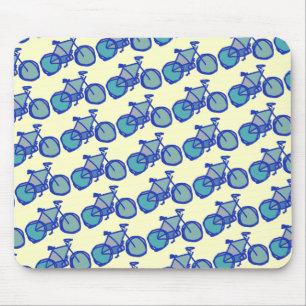 Mousepad bicicleta azul