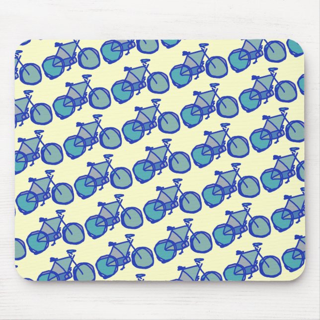 Mousepad bicicleta azul (Frente)