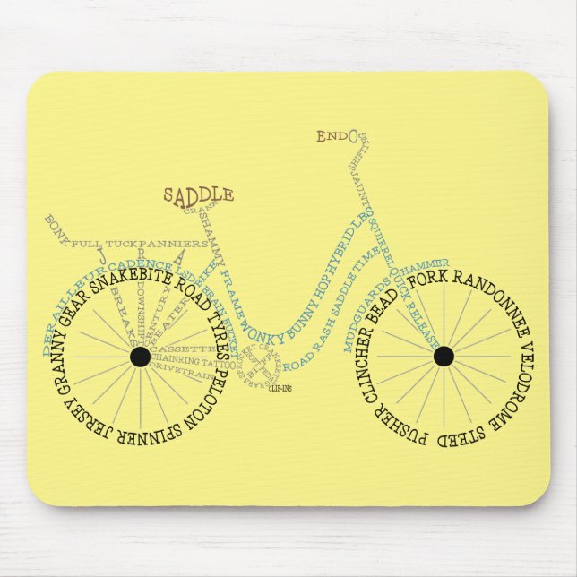 Mousepad Bicicleta Bicicleta Bicicleta Bicicletando Bicicle (Frente)