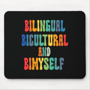 Mousepad Bicicleta Bilíngue Divertida E Bimyself ASL Deaf A