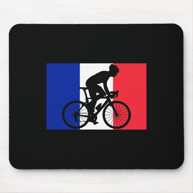 Mousepad Bicicleta Ciclismo Francês França  (Frente)