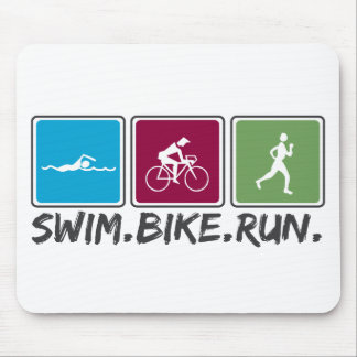 Mousepad bicicleta da natação funcionada (triathlon)