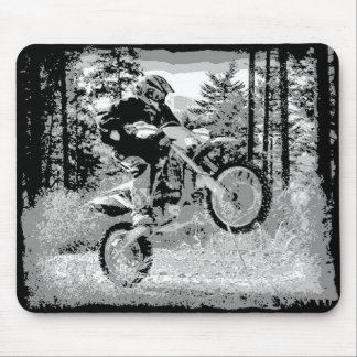 Mousepad Bicicleta da sujeira que roda nas madeiras