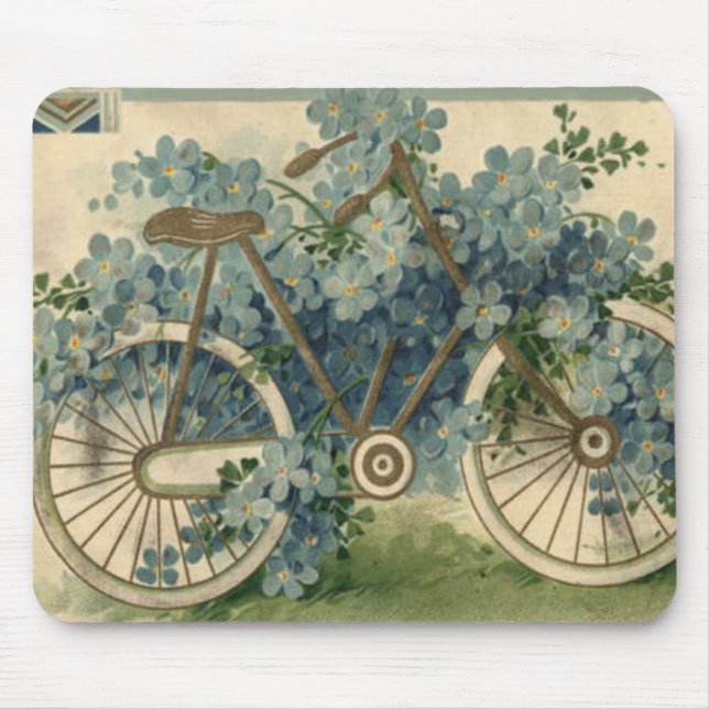 Mousepad Bicicleta de Aniversário Não Me Esqueças (Frente)