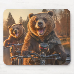 Mousepad Bicicleta De Bicicleta De Bicicleta Feliz Relaxe