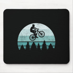 Mousepad Bicicleta de Montanha Vintage Retro Ciclismo Pôr d
