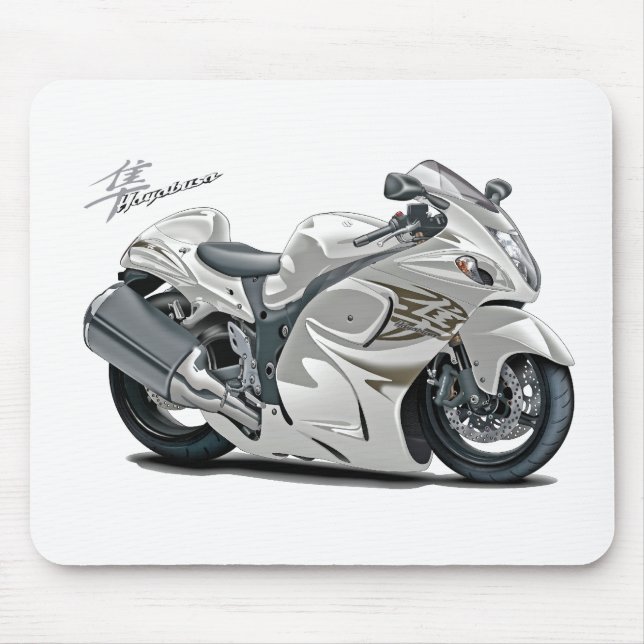 Mousepad Bicicleta do branco de Hayabusa (Frente)