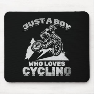 Mousepad Bicicleta Eu Sou Apenas Um Menino Que Ama Pedalar 
