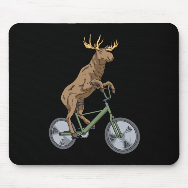 Mousepad Bicicleta Moose Homens-Presentes Moem-Mose (Frente)