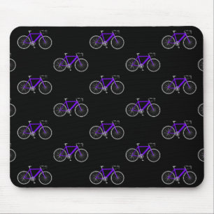 Mousepad bicicleta roxa a preto
