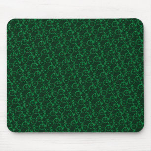 Mousepad bicicleta verde. andar de bicicleta é legal