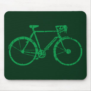 Mousepad bicicleta verde, bicicleta legal