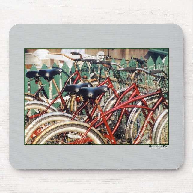 Mousepad Bicicleta Vermelha (Frente)