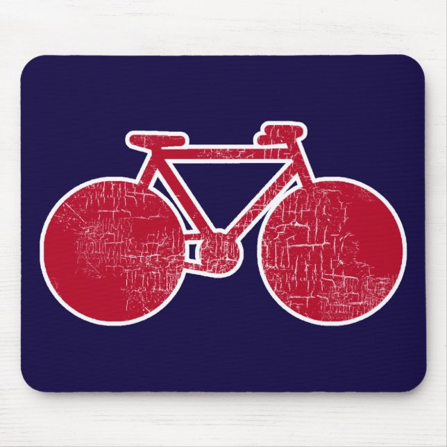 Mousepad bicicleta vermelha (Frente)