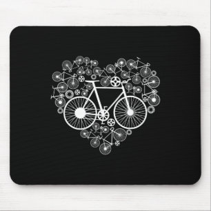 Mousepad Bicicletas Coração Fofo Mtb Estrada Corrida Ciclis