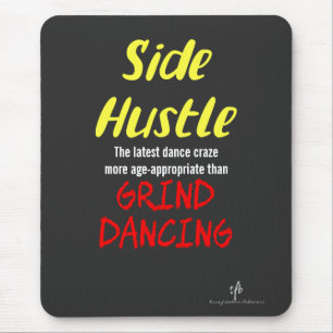 Mousepad Bico vs. Grind Dancing Texto Neon Amarelo