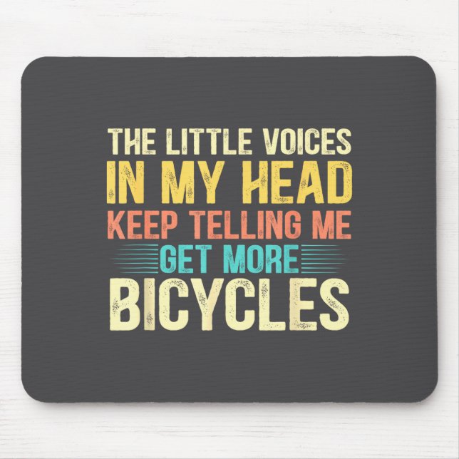 Mousepad Bicycle Lover Funny Quote Cycling Humor  (Frente)