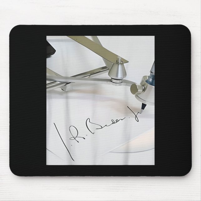 Mousepad Biden Autopen Signature Funny  (Frente)