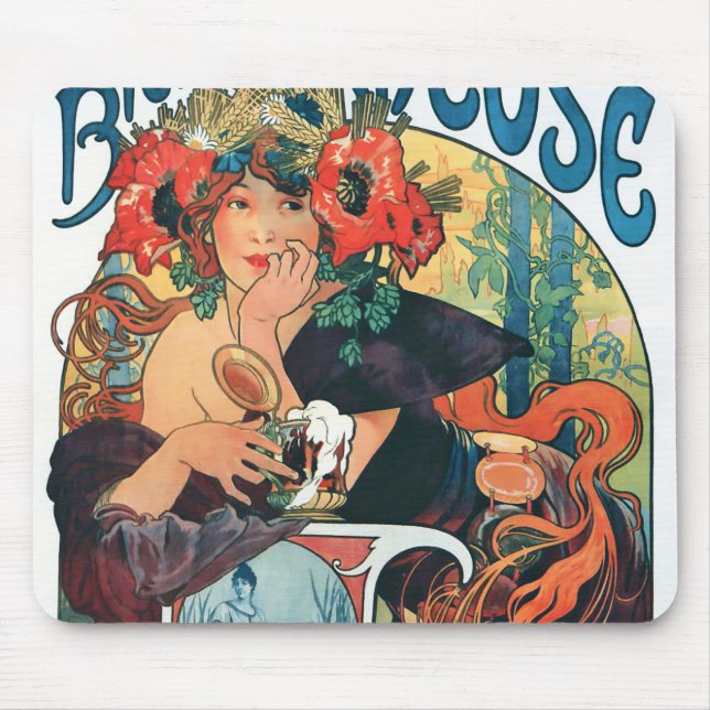 Mousepad Bieres de la Meuse, Mucha (Frente)