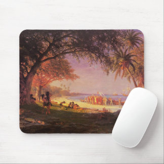 Mousepad Bierstadt Albert, O Desembarque de Columbus