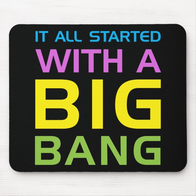 Mousepad Big Bang (Frente)