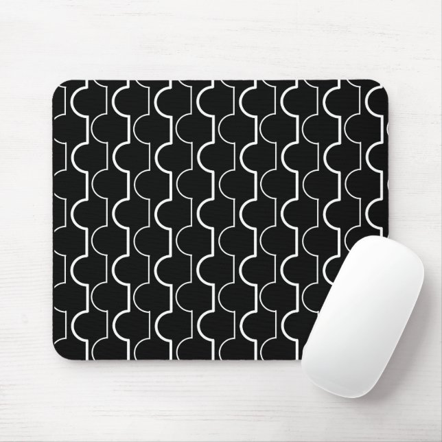 Mousepad Big Black Scallops (Com mouse)