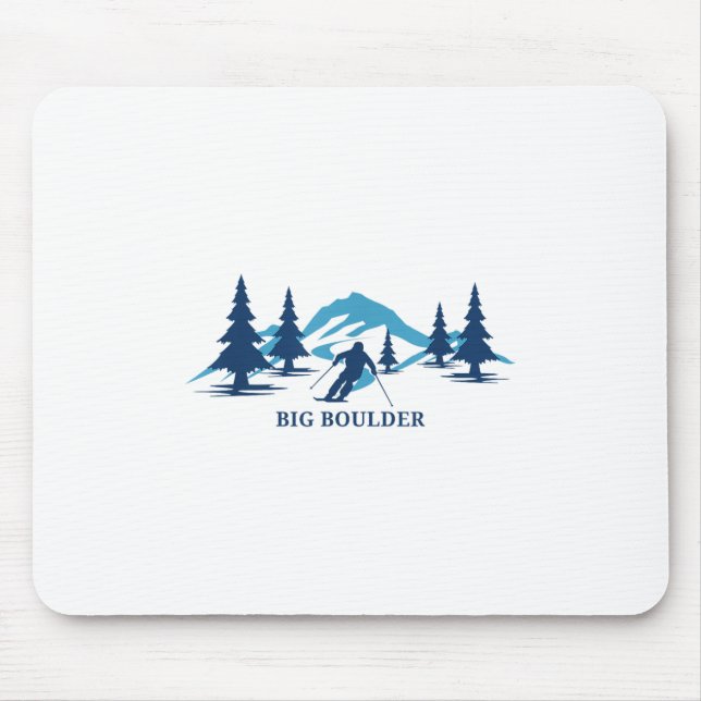 Mousepad Big Boulder Pennsylvania Ski Resort Skiier T (Frente)
