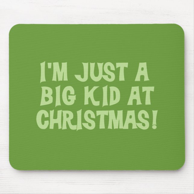 Mousepad Big Kid em Camisetas de Natal e presentes (Frente)