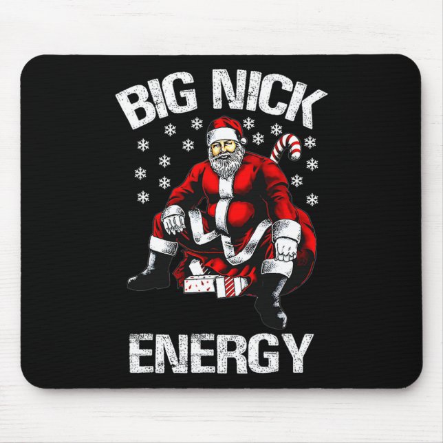 Mousepad Big Nick Energy Funny Santa Christmas 1  (Frente)