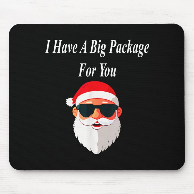 Mousepad Big Package Christmas Funny Naughty Dirty Raunchy  (Frente)