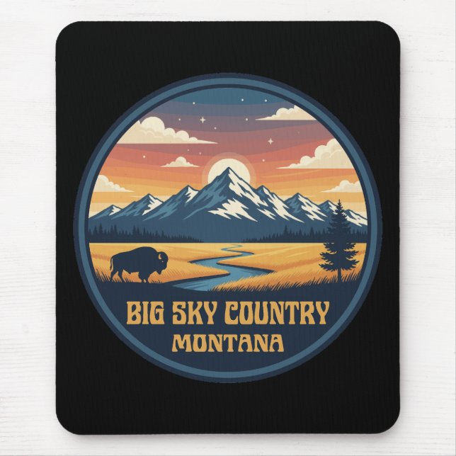 Mousepad Big Sky Country Montana (Frente)