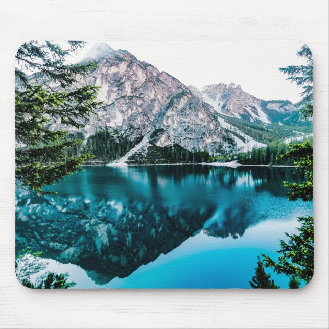 Mousepad Big Snow Mountain Foto de Montanha Neva (Frente)