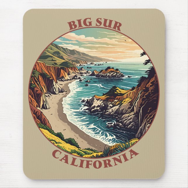 Mousepad Big Sur California EUA (Frente)