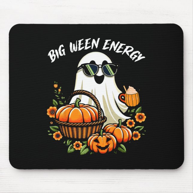 Mousepad Big Weny Energy Ghost Drink Pumpkin Spice La (Frente)
