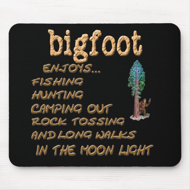 Mousepad Bigfoot aprecia (Frente)